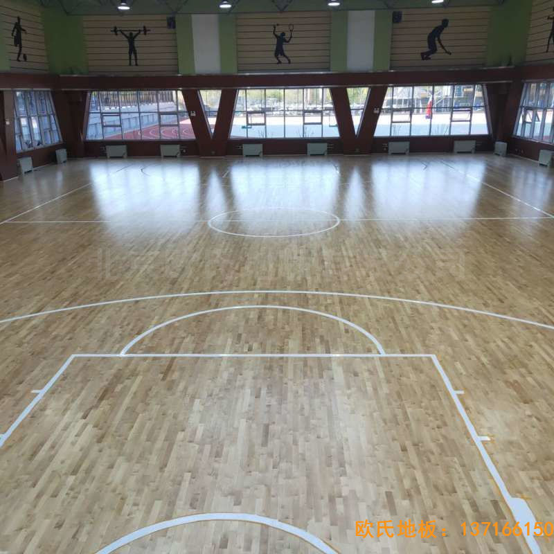 山西晉中榆次王湖小學(xué)運動地板施工案例