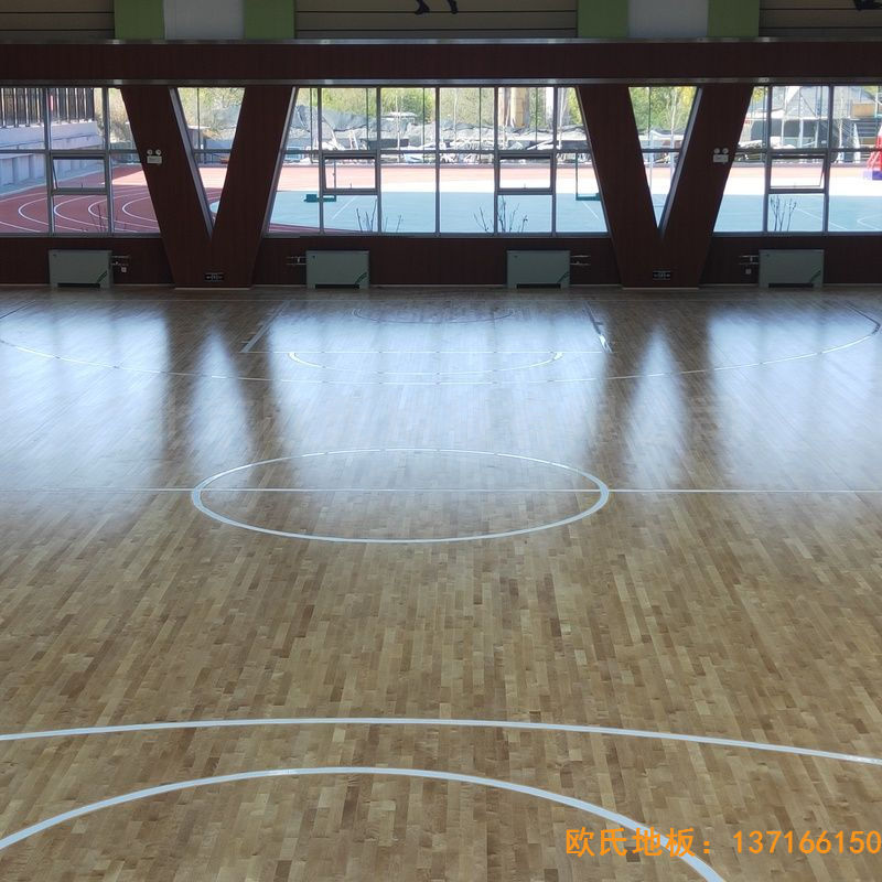 山西晉中榆次王湖小學(xué)運動地板施工案例