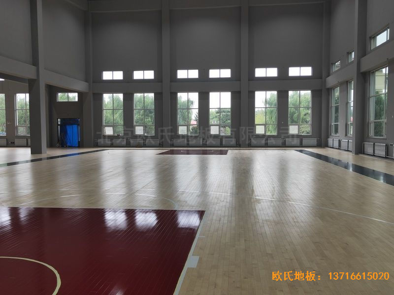 遼寧沈陽于洪機場運動木地板鋪設(shè)案例