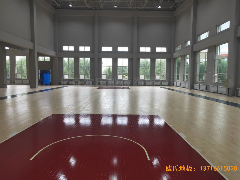 遼寧沈陽于洪機場運動木地板鋪設(shè)案例