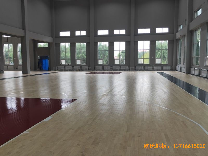 遼寧沈陽于洪機場運動木地板鋪設(shè)案例