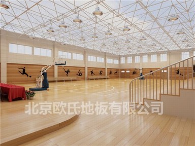 歐氏地板__籃球館運(yùn)動(dòng)木地板施工方案